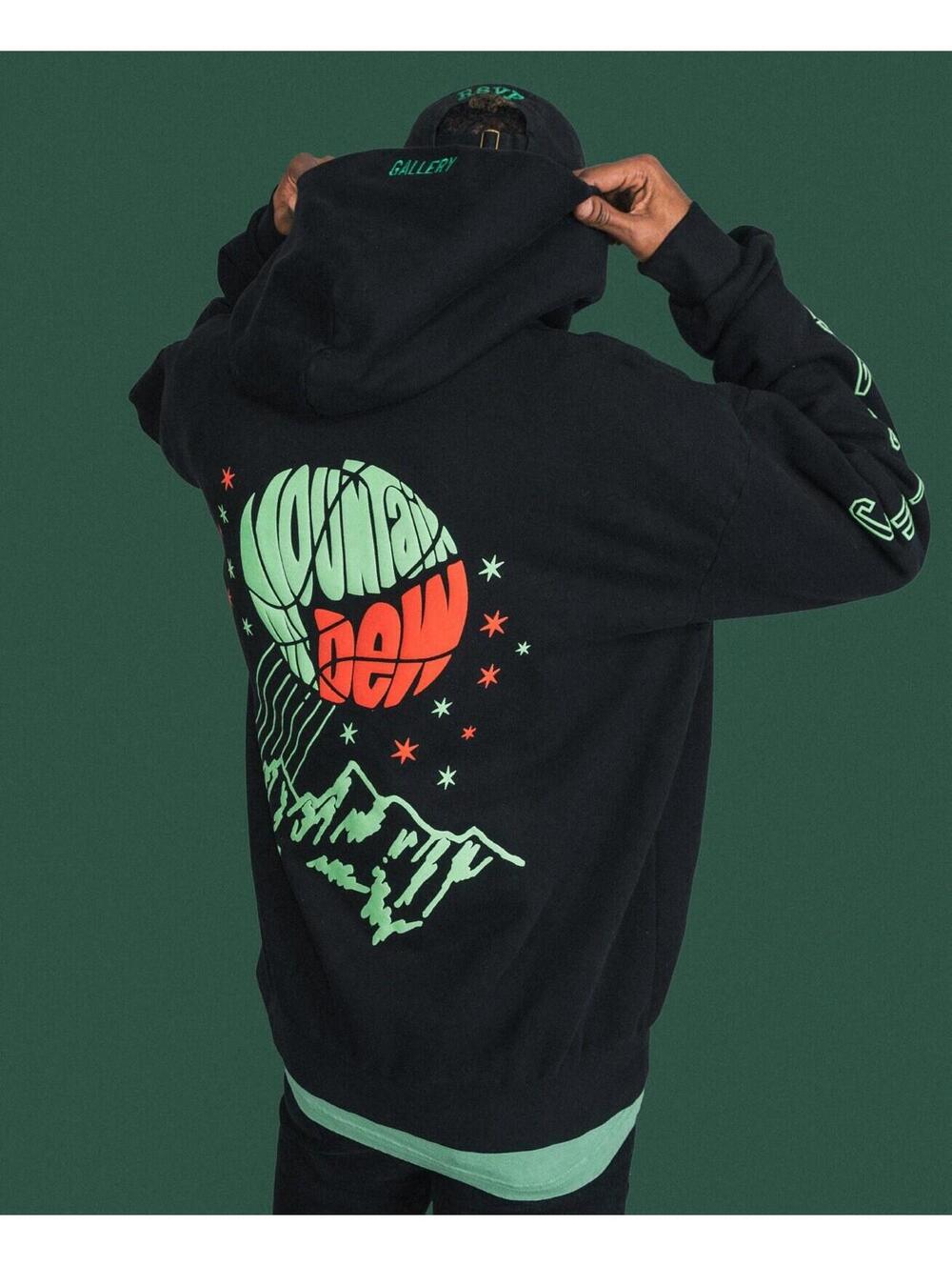 RSVP Gallery Virgil Abloh Hoodie Size XL Mountain Dew Off-White Sweatshirt